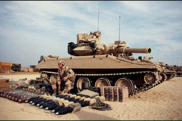 M-551A1 Sheridan-a lightly armoured, tracked, air droppable, direct fire tank