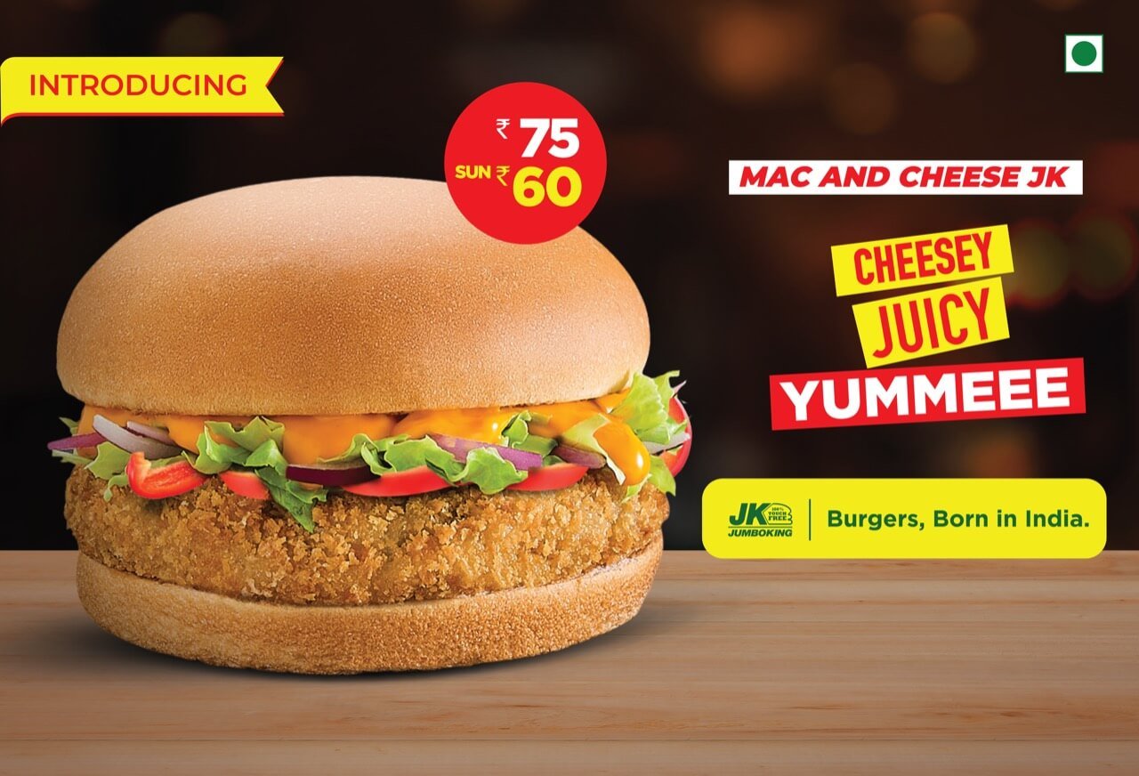 Jumbo King Launches The Mac And Cheese Burger Taazakhabar News