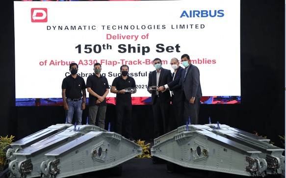 Dynamatic technologies completes 150 ship sets of Airbus A330 flap track beam assemblies