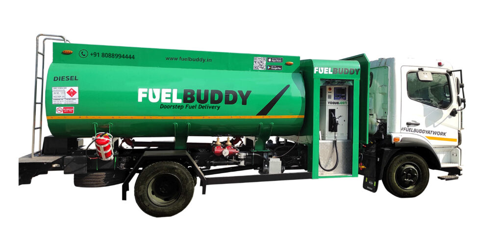 FuelBuddy is India's first doorstep fuel delivery service provider